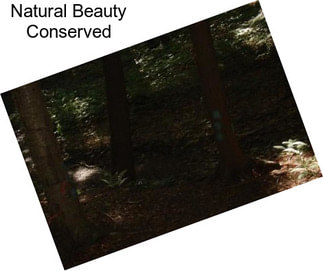 Natural Beauty Conserved