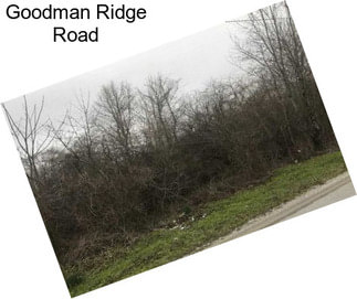 Goodman Ridge Road