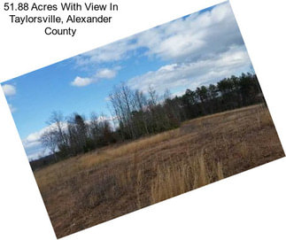 51.88 Acres With View In Taylorsville, Alexander County