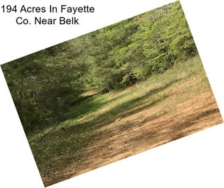 194 Acres In Fayette Co. Near Belk