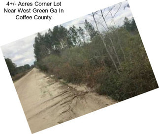 4+/- Acres Corner Lot Near West Green Ga In Coffee County