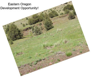 Eastern Oregon Development Opportunity!