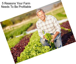 5 Reasons Your Farm Needs To Be Profitable