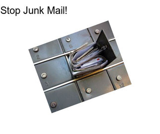 Stop Junk Mail!