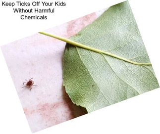 Keep Ticks Off Your Kids Without Harmful Chemicals