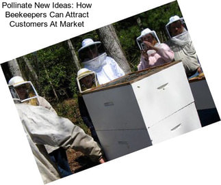 Pollinate New Ideas: How Beekeepers Can Attract Customers At Market