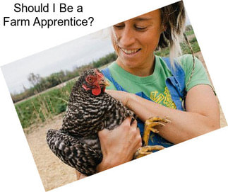 Should I Be a Farm Apprentice?