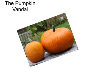 The Pumpkin Vandal