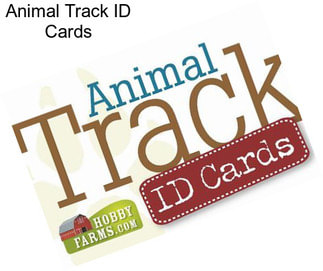 Animal Track ID Cards