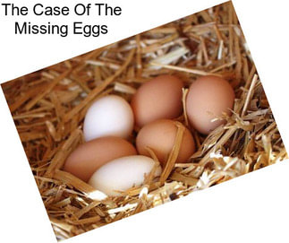 The Case Of The Missing Eggs