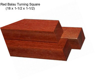 Red Balau Turning Square (18\