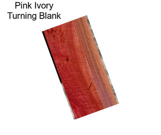 Pink Ivory Turning Blank