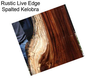 Rustic Live Edge Spalted Kelobra