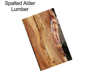 Spalted Alder Lumber