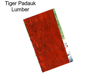 Tiger Padauk Lumber