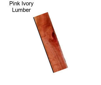 Pink Ivory Lumber