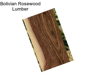 Bolivian Rosewood Lumber