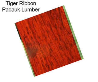 Tiger Ribbon Padauk Lumber