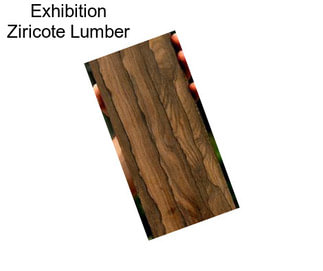 Exhibition Ziricote Lumber