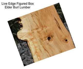 Live Edge Figured Box Elder Burl Lumber