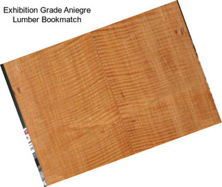 Exhibition Grade Aniegre Lumber Bookmatch