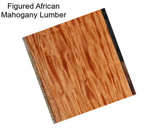 Figured African Mahogany Lumber