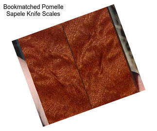 Bookmatched Pomelle Sapele Knife Scales