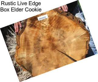 Rustic Live Edge Box Elder Cookie