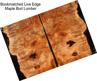 Bookmatched Live Edge Maple Burl Lumber