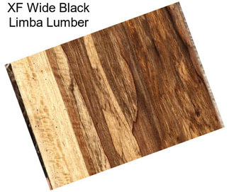 XF Wide Black Limba Lumber