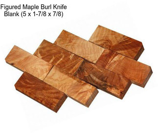 Figured Maple Burl Knife Blank (5\