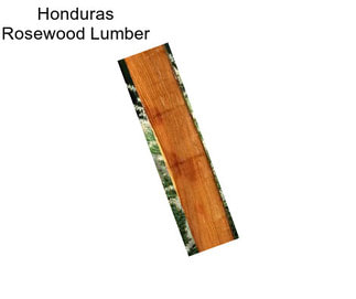 Honduras Rosewood Lumber