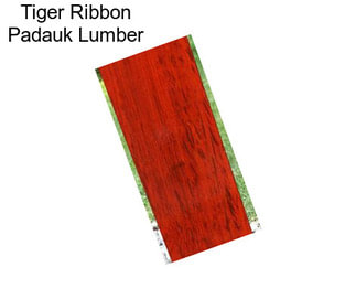 Tiger Ribbon Padauk Lumber