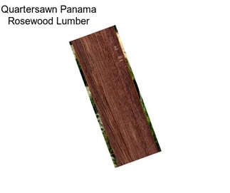 Quartersawn Panama Rosewood Lumber