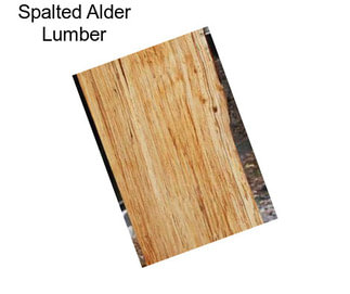 Spalted Alder Lumber