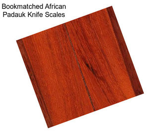 Bookmatched African Padauk Knife Scales