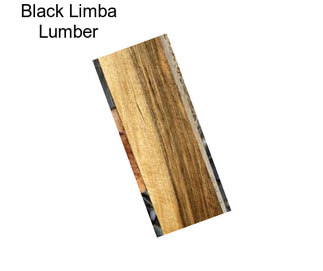 Black Limba Lumber