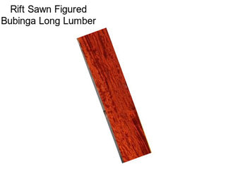 Rift Sawn Figured Bubinga Long Lumber