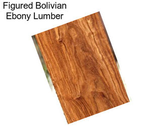 Figured Bolivian Ebony Lumber