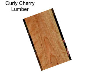 Curly Cherry Lumber