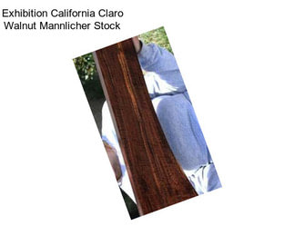 Exhibition California Claro Walnut Mannlicher Stock