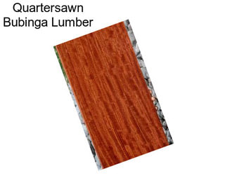 Quartersawn Bubinga Lumber