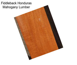 Fiddleback Honduras Mahogany Lumber