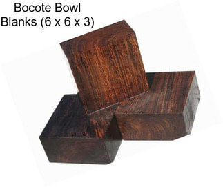 Bocote Bowl Blanks (6 x 6 x 3)