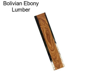 Bolivian Ebony Lumber