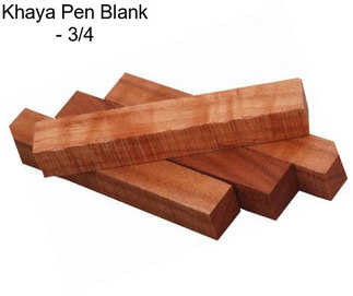 Khaya Pen Blank - 3/4\