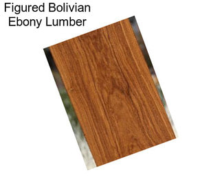 Figured Bolivian Ebony Lumber