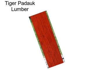 Tiger Padauk Lumber