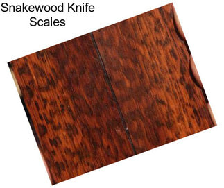 Snakewood Knife Scales