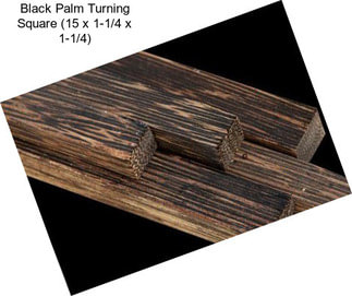 Black Palm Turning Square (15\